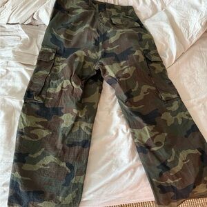 Sandro Camouflage Cargo Pants for Men